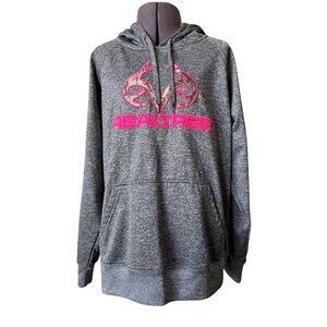 Realtree Pink Accent Camouflage Pullover Hoodie Size S